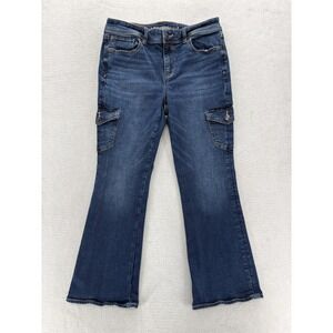 American Eagle Outfitters Women's Boot Cut Jeans - Dark Blue